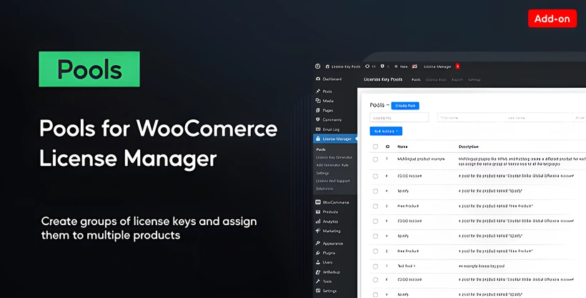 Pools For WooCommerce License Manager