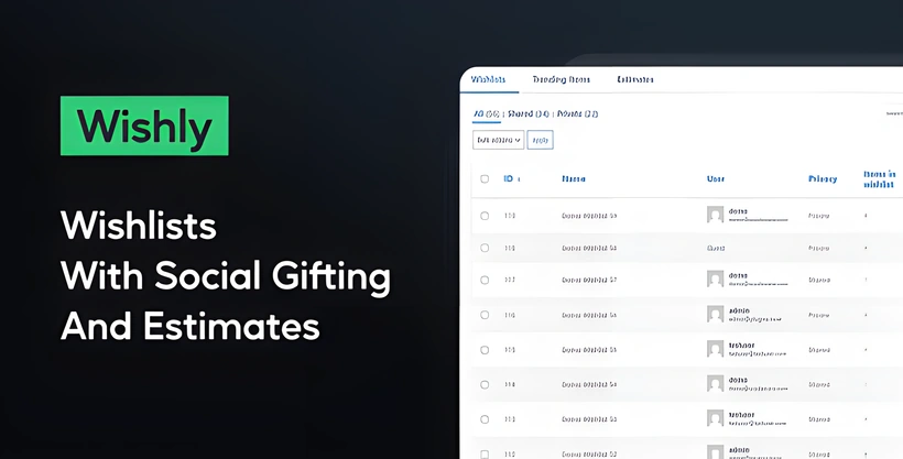 Wishly – WooCommerce Wishlist, Gifting and Estimates